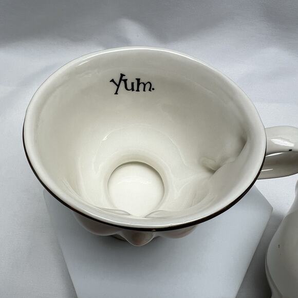 Baileys Limited Edition Yum His Her Coffee Cups Mugs Winking Eye Face Whimsical - Picture 3 of 9